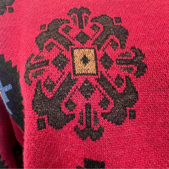 Hugo Boss southwestern sweater alpaca wool blend mens unisex oversized - Picture 8 of 8